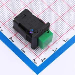 YTS9-PBS1-2GL Push Button Switch DIP Switch ( Key/Cap Color: Green ) - Product Image 1