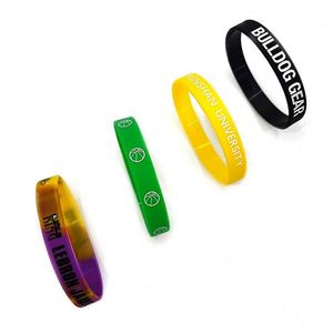 Customized Rubber Bangle Manufacturer of Silicone Bracelet Wristband Custom <b>Your</b> Own Logo - Product Image 3