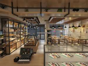 Vitrine réfrigérée pour pâtisserie, présentoir à gâteaux moderne, présentoir à pain, vitrine à gâteaux avec éclairage LED, vitrine réfrigérée pour gâteaux - Product Image 3