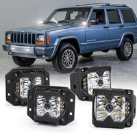 Luz Led estroboscópica para coche, motocicleta, camión, todoterreno, 4x4, 3 pulgadas, trabajo lateral, 40w