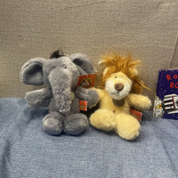 Peluche personnalisée en forme de chien de la jungle, en velours, avec oreilles mobiles, pour enfants