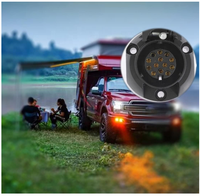 Prise de remorque OEM 12V 13+1 broches, prise de remorque en plastique européenne avec interrupteur de découpe pour feux de brouillard