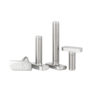 304 ברגי t נירוסטה m8 m10 t t ברגים ראש מרובע לפרופיל אלומיניום וערוץ רכבת סולארית - Product Image 4