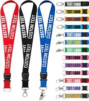 Porte-badge rétractable en polyester avec impression de logo personnalisé, écologique, avec clip porte-clés de sécurité pour bureau, conférence, salon professionnel