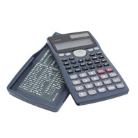 Calculatrice scientifique numérique multifonctionnelle pour étudiants, 240/401 fonctions, 12 chiffres, 2 lignes LCD, en plastique, à piles, robuste
