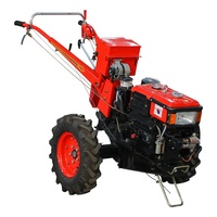 Mesin diesel pendingin air 15hp 8-22hp, 2 roda pertanian berjalan di belakang traktor dengan CE