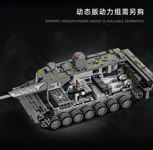 Char moderne de quatrième génération Kf51 Black <span class=keywords><strong>Panther</strong></span>, jouet télécommandé, cadeau, blocs de construction à assembler - Product Image 5