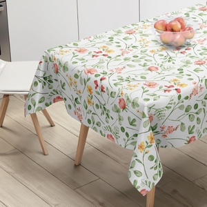 Nuevos diseños impermeable a prueba <span class=keywords><strong>de</strong></span> aceite verde PVC impreso vinilo mantel rollo - Product Image 2