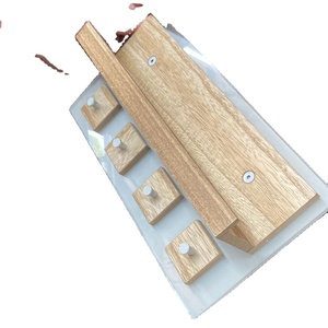Ruitvormige Metalen En Houten Zwevende Wandplank Mdf Thuis Decoratief Boek Zwevende Wandplank