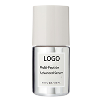 Sérum Visage Avancé Multi-Peptides et Acide Hyaluronique avec Glycérine et Aloe Vera, Raffermissant et Lissant pour les Rides et Ridules, Anti-Âge