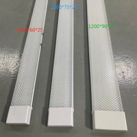 Lampe de purification LED avec diffuseur prismatique en tube de cristal, lumière linéaire LED 60w 80w 100w