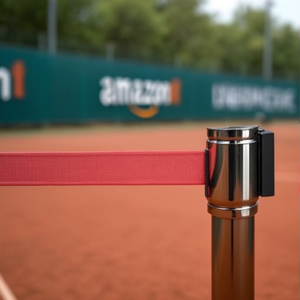Barriera a Muro Retrattile Rossa 2 M per Recinzioni di Campi Sportivi - Product Image 2