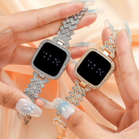 Montre électronique LED carrée simple et élégante pour femme, style tendance, vente en gros Fenyi