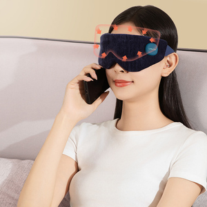 Masseur oculaire chauffant sans fil, masque oculaire électrique lavable, 3 modes de vibration, batterie au lithium rechargeable par USB, contrôle de la minuterie - Product Image 6