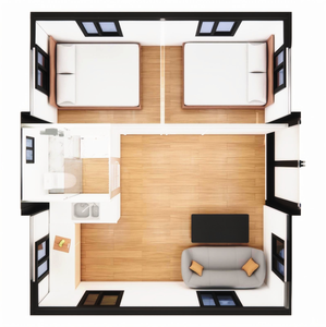 <span class=keywords><strong>Casa</strong></span> pequeña de lujo, <span class=keywords><strong>casa</strong></span> de expansión plegable de 20 pies, <span class=keywords><strong>casa</strong></span> móvil extensible de 1 a 4 dormitorios, puede vivir sola o alquilarse como hotel - Product Image 6