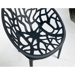 Bazhou bán buôn số lượng lớn thiết kế mới Hiện Đại Trắng đen thiết kế <span class=keywords><strong>Stackable</strong></span> armless nhựa ghế vườn - Product Image 6