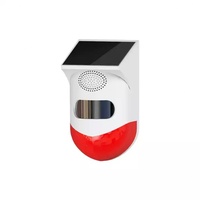 Alarma de Seguridad Inalámbrica para Exteriores WAYHANG WH-CT80, con Energía Solar, Sirena, Detección Infrarroja PIR, 9-12m, 110, Control Remoto