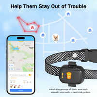 Mini traceur GPS 4G pour chien, dispositif de suivi anti-perte avec clôture géographique et surveillance de la santé, pour le camping, compatible collier et harnais, en plastique, étanche IPX7