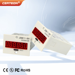 6 अंक LED डिजिटल काउंटर AC <span class=keywords><strong>DC</strong></span> 12V 24V 220V रीसेट पैनल माउंट औद्योगिक इलेक्ट्रॉनिक पल्स काउंटर - Product Image 1