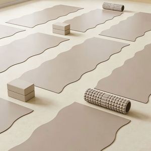 Alfombrilla de Yoga Antideslizante Personalizada al por Mayor, con Curva Elíptica Ondulada, Ecológica, de Caucho Natural PU, para Ejercicios de Pilates - Product Image 4