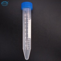 Échantillons gratuit de laboratoire, Tube conique rond pour centrifugeuse, avec bouche à vis, en plastique, grade 10ml, pièces