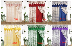 Rèm cửa sổ nhà cửa hai lớp bán buôn, thiết kế hiện đại kiểu rèm cửa sổ, rèm may sẵn cao cấp cho phòng khách - Product Image 3