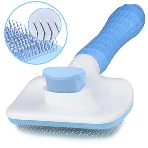 Portable Dog Plastic Round Head Tooth Pet Hair Comb Grooming Brush