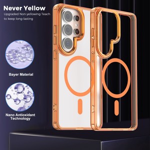 Funda Magnética Transparente de Alta Calidad para Teléfono Móvil <span class=keywords><strong>Samsung</strong></span> S26 Ultra S25 S24 <span class=keywords><strong>A35</strong></span> A37 A55, Carcasa Trasera Suave Transparente a Prueba de Golpes - Product Image 3
