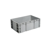 Boîte de déménagement empilable de grande taille Boîte de rangement en plastique Wham Logistics Euro Standard-Lot de 5 (60 litres 2.2kg)