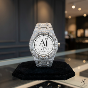 Reloj Analógico Mecánico de Acero Inoxidable con Incrustaciones de Diamantes, Esfera Redonda, Correa de Cristal, Joyería de Moda de Lujo para Buceo - Product Image 1