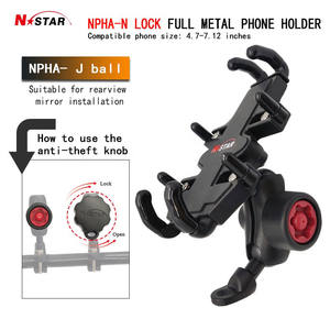 Verrou à goupille 6 broches, support de fixation de sécurité, antivol, goupille de verrouillage, pièces de moto pour vélo, moto tout-terrain, support de téléphone pour Ram - Product Image 6