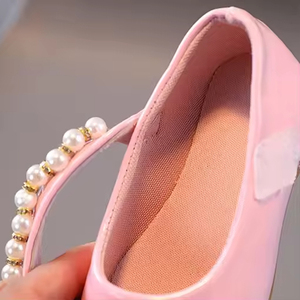 Zapatos de Vestir de Cuero para Niñas, Zapatos de Princesa con Perlas Antideslizantes para Niñas - Product Image 4