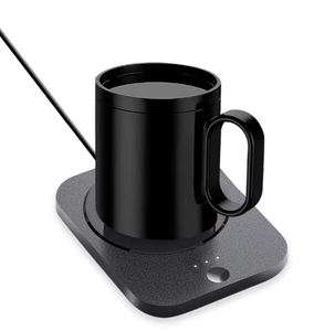 Tasse électrique auto-chauffante avec contrôle de la température, chauffe-café, chauffe-tasse intelligent en céramique à 55 degrés avec ensemble de tasses thermostatiques - Product Image 1