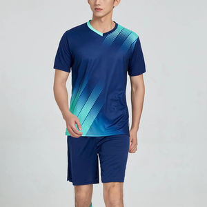 เสื้อฟุตบอลคุณภาพดี แขนสั้น พิมพ์ลาย ระบายอากาศ แห้งเร็ว สำหรับฤดูร้อน เหมาะสำหรับทั้งชายและหญิง ผู้ใหญ่ ชุดฝึกซ้อมทีมฟุตบอล - Product Image 1