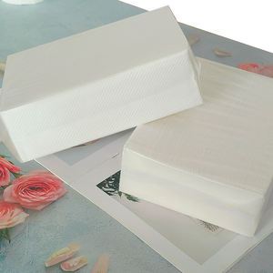 Usine de papier de Chine Pâte de bois vierge 1 pli <span class=keywords><strong>N</strong></span> pli essuie-mains avec design en relief Produits en papier de style sac blanc - Product Image 4