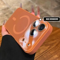 Casing HP Anti Air, Anti Sidik Jari, Anti Benturan, Magnetik, ABS, Grosir untuk 11-15 Pro Max dengan Pelindung Charger Jendela Besar