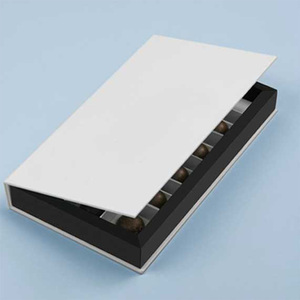 Divisorio Interno in Carta Nera di Lusso Personalizzato per Confezione Regalo, Packaging per Dessert, Cioccolato, Sushi, Patatine - <span class=keywords><strong>Tema</strong></span> <span class=keywords><strong>Dolci</strong></span> e Caramelle - Product Image 5