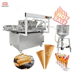 Commercial Sugar Cone Baking Egg Roll Mekar Mini Ice Cream Cone Machine Waffle Cone Maker