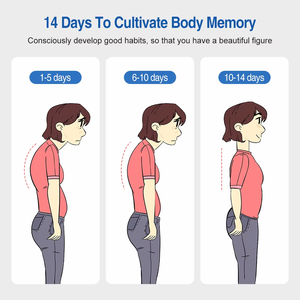Recordatorio de vibración eléctrica inteligente ajustable de tamaño Universal <span class=keywords><strong>Corrector</strong></span> de postura de soporte de espalda superior - Product Image 4