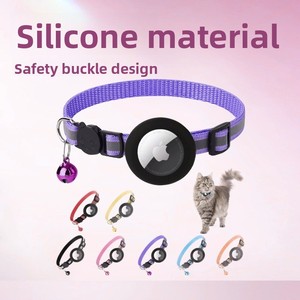 2026 Neues AirTag Katzenhalsband Reflektierendes Sicherheits-Breakaway-Halsband für Kätzchen mit Glocke und Tracking-Gehäuse <span class=keywords><strong>Ming</strong></span> <span class=keywords><strong>Jia</strong></span> - Product Image 5