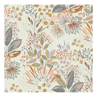 Tissu d'ameublement personnalisé imprimé numériquement avec un motif floral tendance pour rideaux et nappes