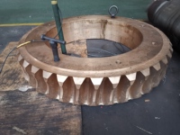 Pièce de transmission métallique OEM, engrenage à vis sans fin, engrenage à vis en cuivre personnalisé pour équipements agricoles