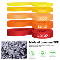 Bandas de Resistencia de TPE en Degradado Naranja para Correr, Hacer Ejercicio, Entrenamiento de Fuerza y Fitness, Personalizables