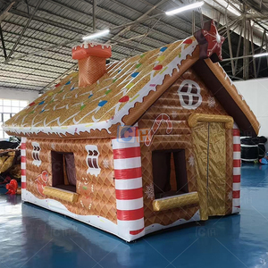 <span class=keywords><strong>Casa</strong></span> Inflable Navideña CH, Decoración Inflable para Eventos al Aire Libre - Product Image 1