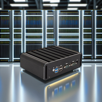 Nuevo Mini PC Industrial 12GEN N100 Intel Quad Core 4 LAN 2.5G DDR4 16GB SSD Sin Ventilador con Enchufe US EU JP AU UK