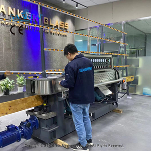 เครื่องขัดขอบกระจกอัตโนมัติ SKE-9 แบบ 9 แกนหมุน สำหรับกระจกแบนและกระจกขัดเงาสำหรับกระจกเงาและกระจกเฟอร์นิเจอร์ - Product Image 4