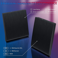 Unidad de CD/DVD externa, grabadora de CD USB 3,0, reproductor de unidad óptica de CD/DVD portátil, lector, escritor para ordenador portátil de escritorio