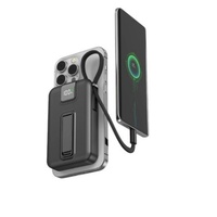 Nouvelle arrivée, chargeur sans fil magnétique avec câble intégré 10 000 mAh, charge rapide 22,5 W, sortie multi-ports, batterie externe