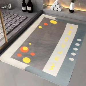 Bathmat hình chữ nhật hình bầu dục công nghệ mới vải <span class=keywords><strong>Mat</strong></span> phong cách cá nhân hình thức Yijia nhà máy nhanh chóng khô Diatomite Tắm <span class=keywords><strong>Mat</strong></span> - Product Image 5