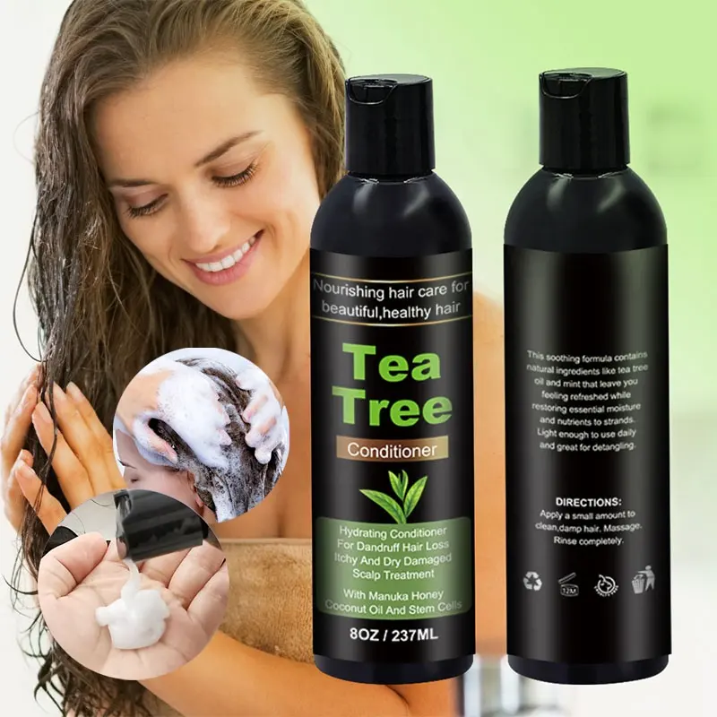 Новое поступление, фирменный органический биотин для роста волос, шампунь, масло чайного дерева, кондиционер для мужчин и женщин